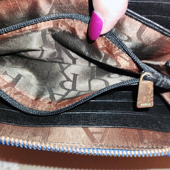 Furla Babylon Zip Around Long Wallet - Ocean - Like New - w/dusty - Picture 8 of 8